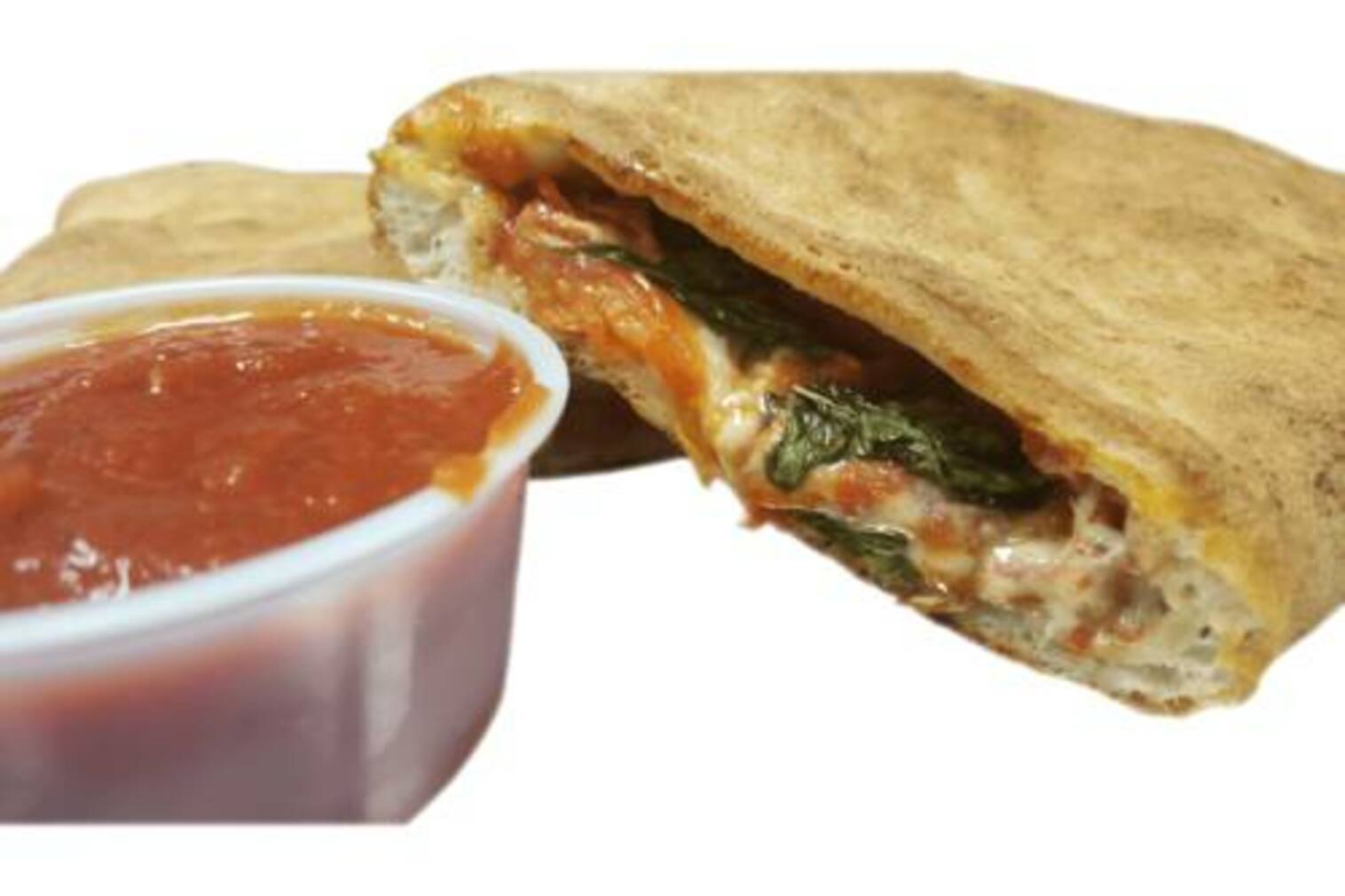 Order Veg-Ah-Rita Calzone (8" Personal) food online from Peace Love And Pizza store, Woodstock on bringmethat.com