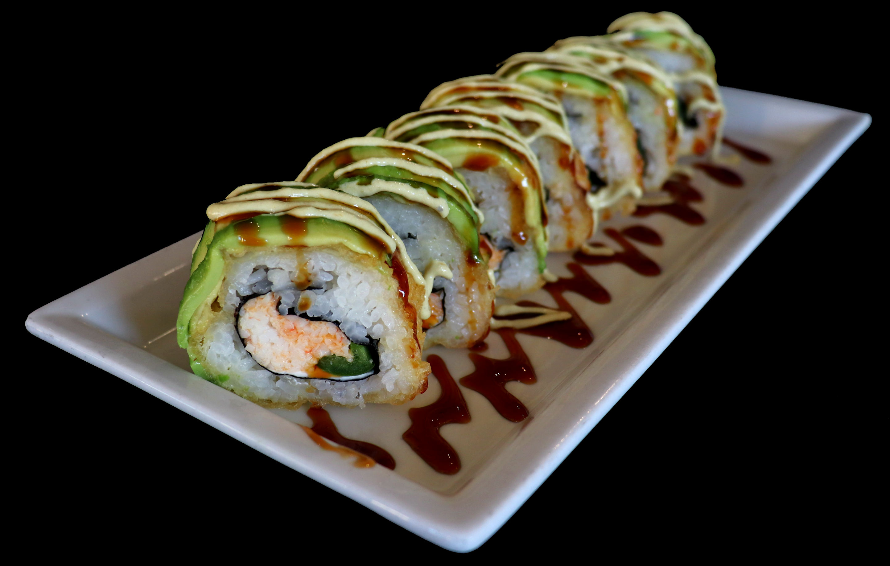 Order Burn Out Roll food online from Toshiko Japanese Cuisine store, Hanford on bringmethat.com