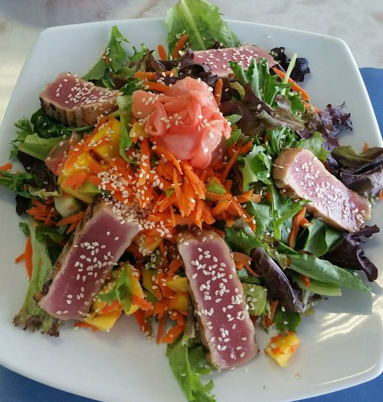 Order Grilled Ahi Tuna Salad food online from RJM Mexican Grill store, Sun Valley on bringmethat.com
