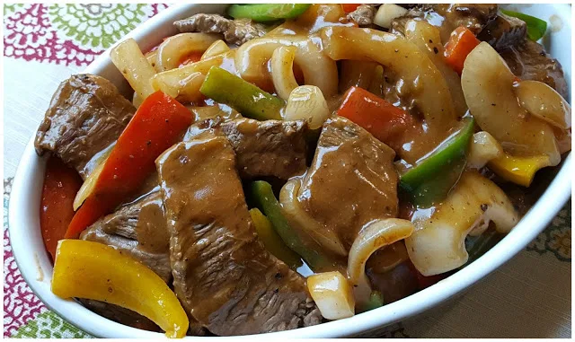 Order Pepper Steak with Onion （青椒牛） food online from Fuji Grill Buffet store, Parma on bringmethat.com