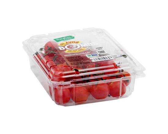 Order Signature Farms · On the Vine Snacking Tomatoes (12 oz) food online from Albertsons store, Hillsboro on bringmethat.com