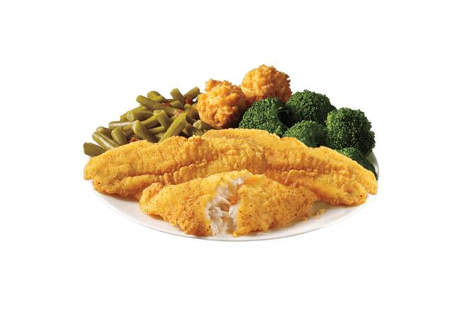 Order 3 Piece Catfish Meal food online from Captain Ds Seafood Restaurants store, Birmingham on bringmethat.com