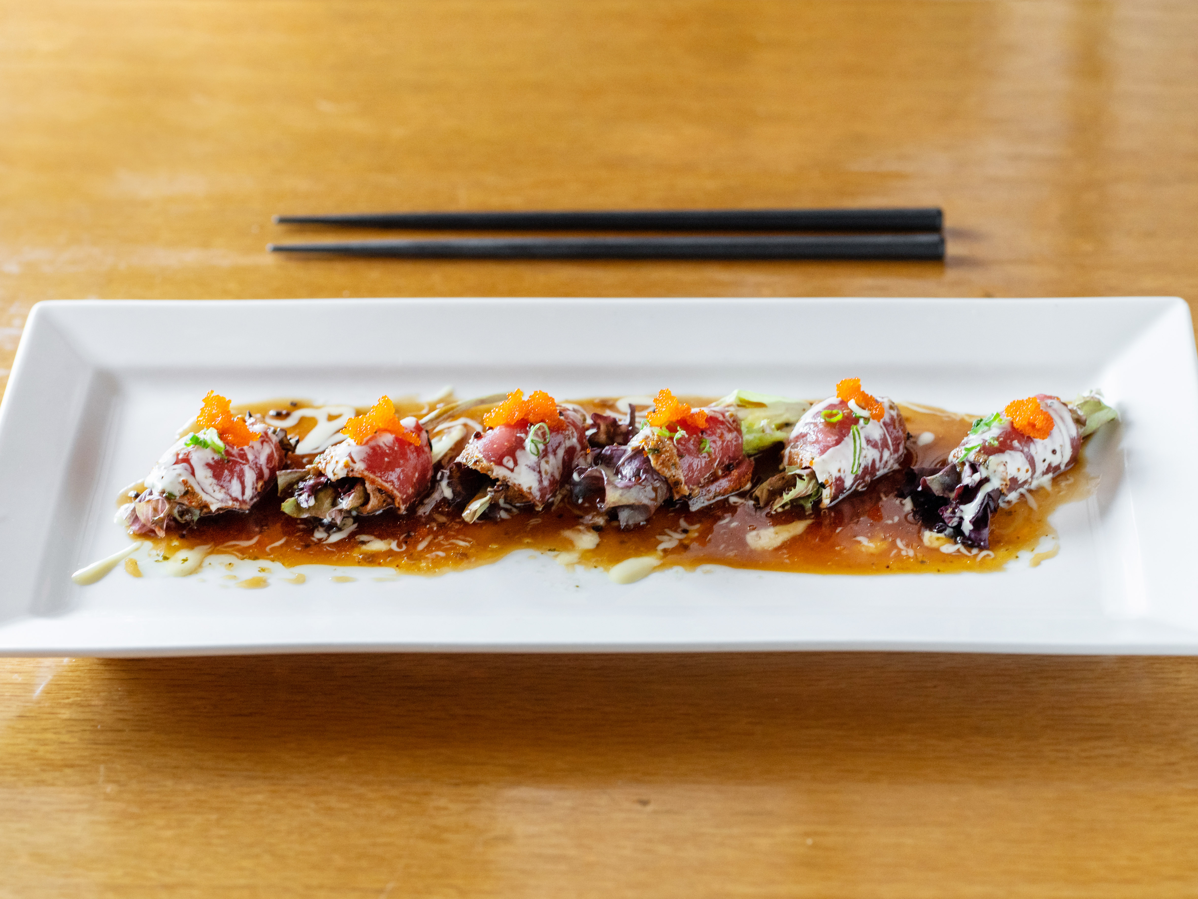 Order Pepper Tuna Tataki food online from Mikado store, Lynbrook on bringmethat.com