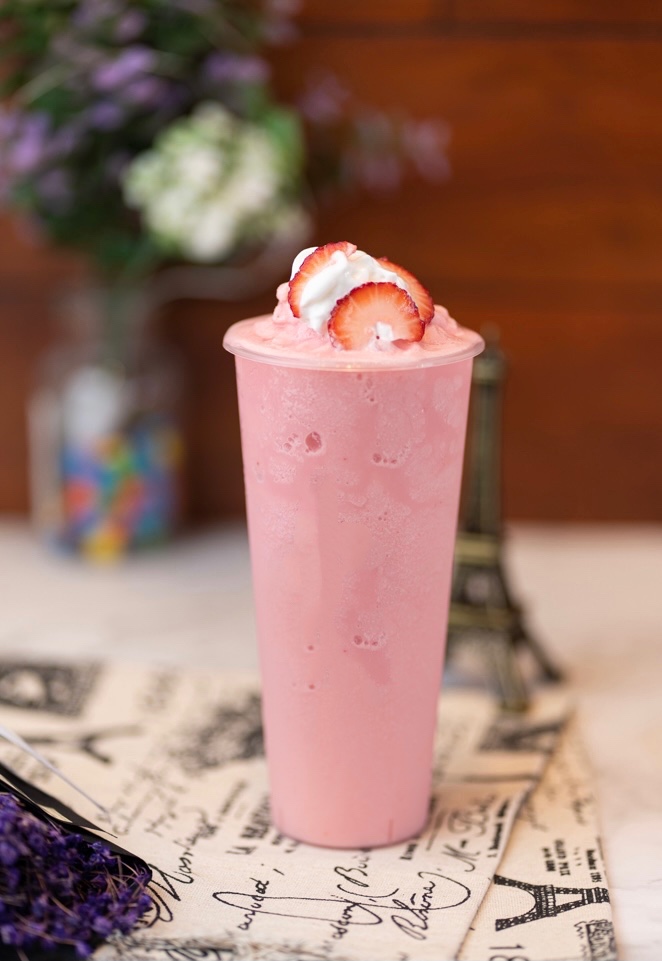 Order Strawberry Smoothie food online from Whale Tea store, Baldwin Park on bringmethat.com