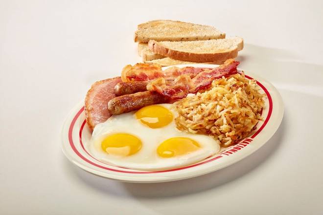 Order The Big Breakfast food online from National Coney Island store, Grosse Pointe on bringmethat.com