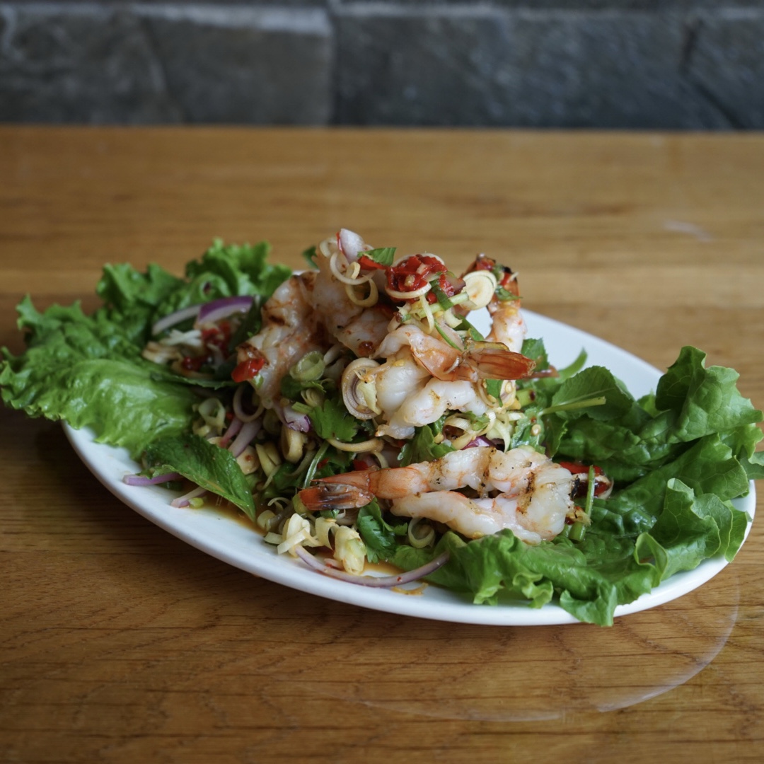 Order Grilled Shrimp Salad food online from Lers Ros Thai store, San Francisco on bringmethat.com