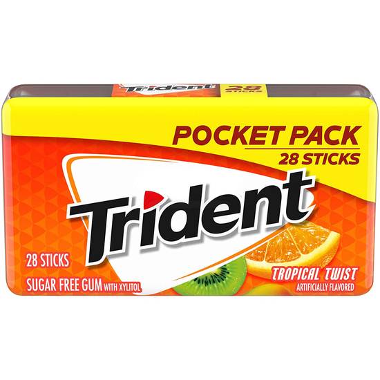Order Trident Spearmint Sugar Free Gum- 28 Count food online from Pepack Sunoco store, Peapack on bringmethat.com