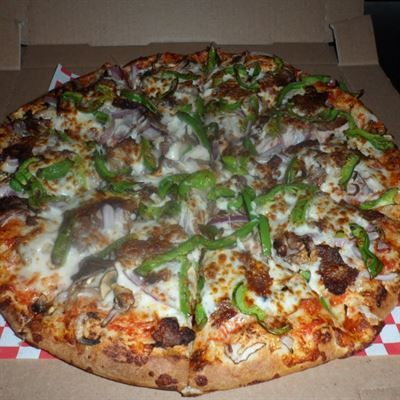 Order Philly Steak Pizza food online from Shinar Pizza Market store, El Cajon on bringmethat.com