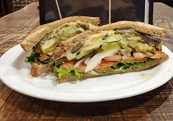 Order Veggie Stack Sandwich food online from Jasper Cafe store, Medford on bringmethat.com