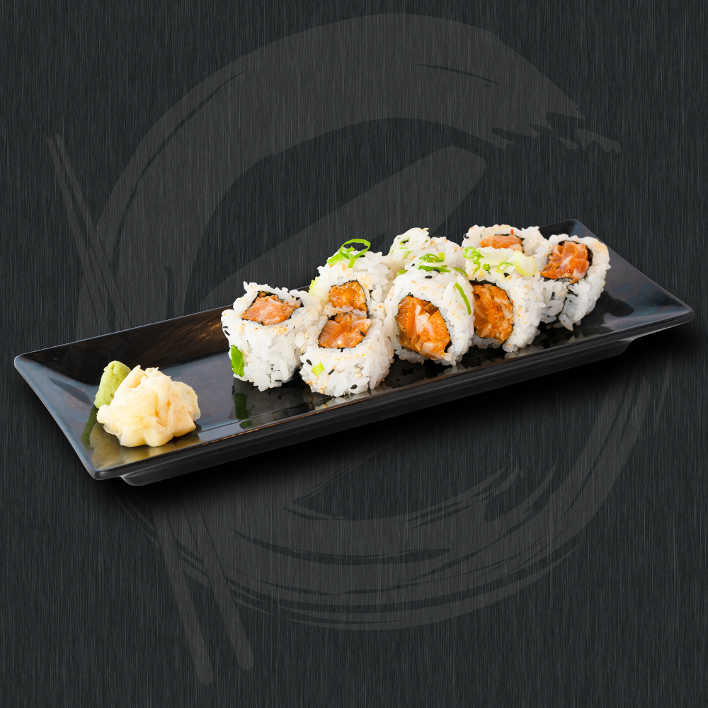 Order Spicy Salmon Roll food online from Zane Japanese Eatery store, Germantown on bringmethat.com
