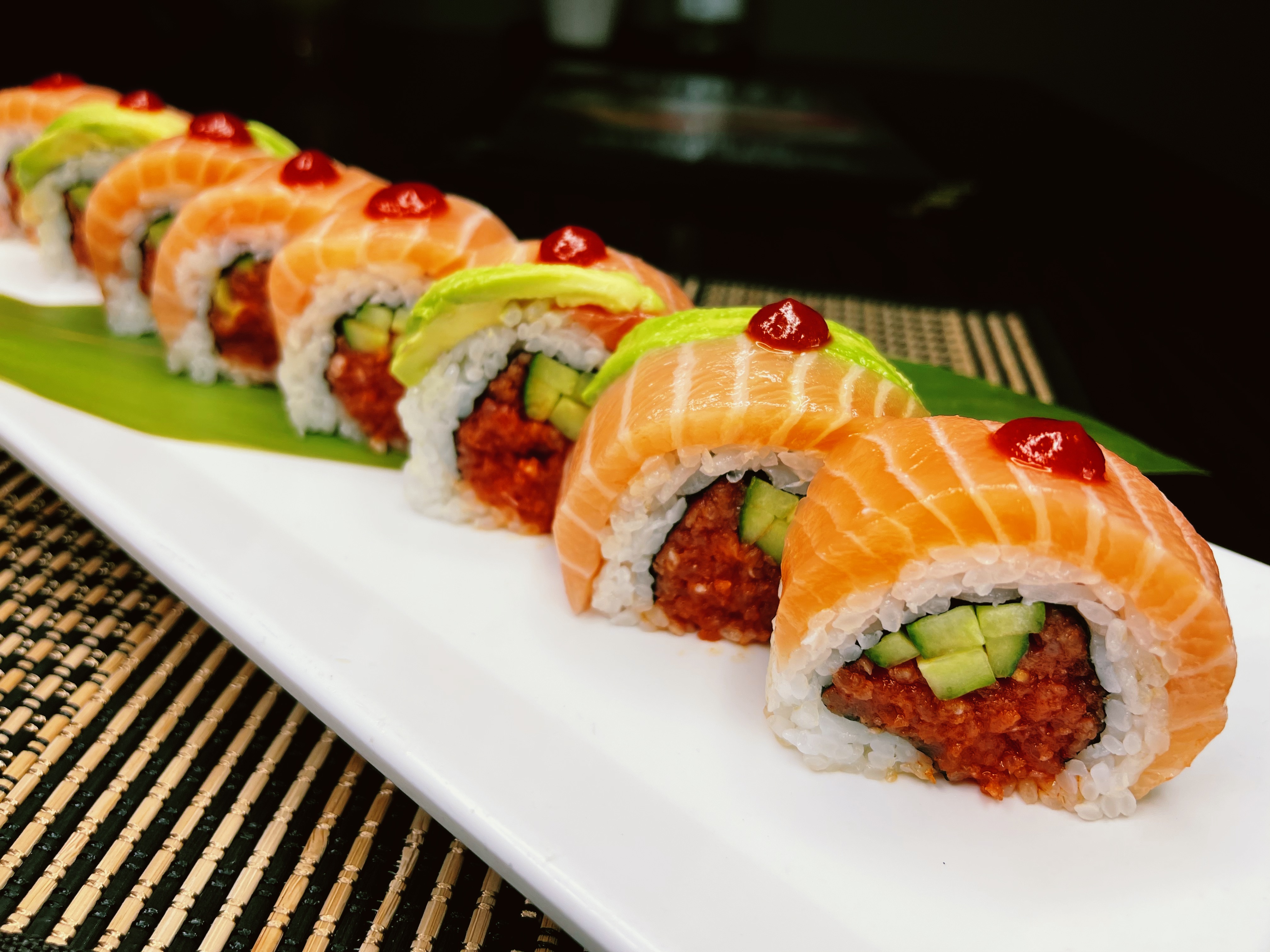 Order F8. Sun Kiss Roll food online from Sushien store, Carson on bringmethat.com