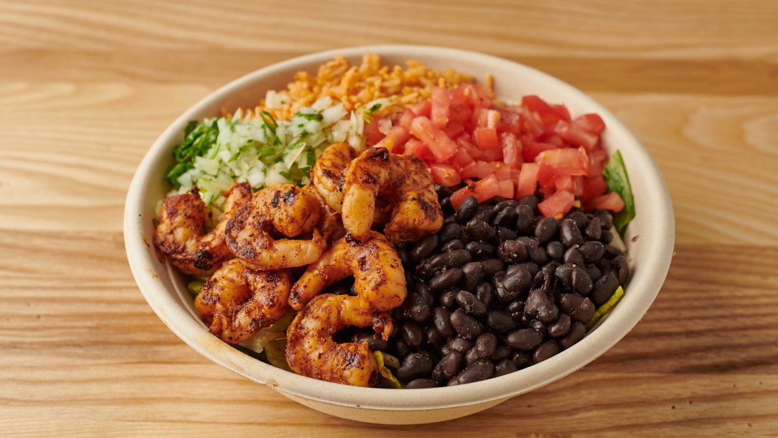 Order CABO SHRIMP BOWL food online from Burrito Beach store, Chicago on bringmethat.com