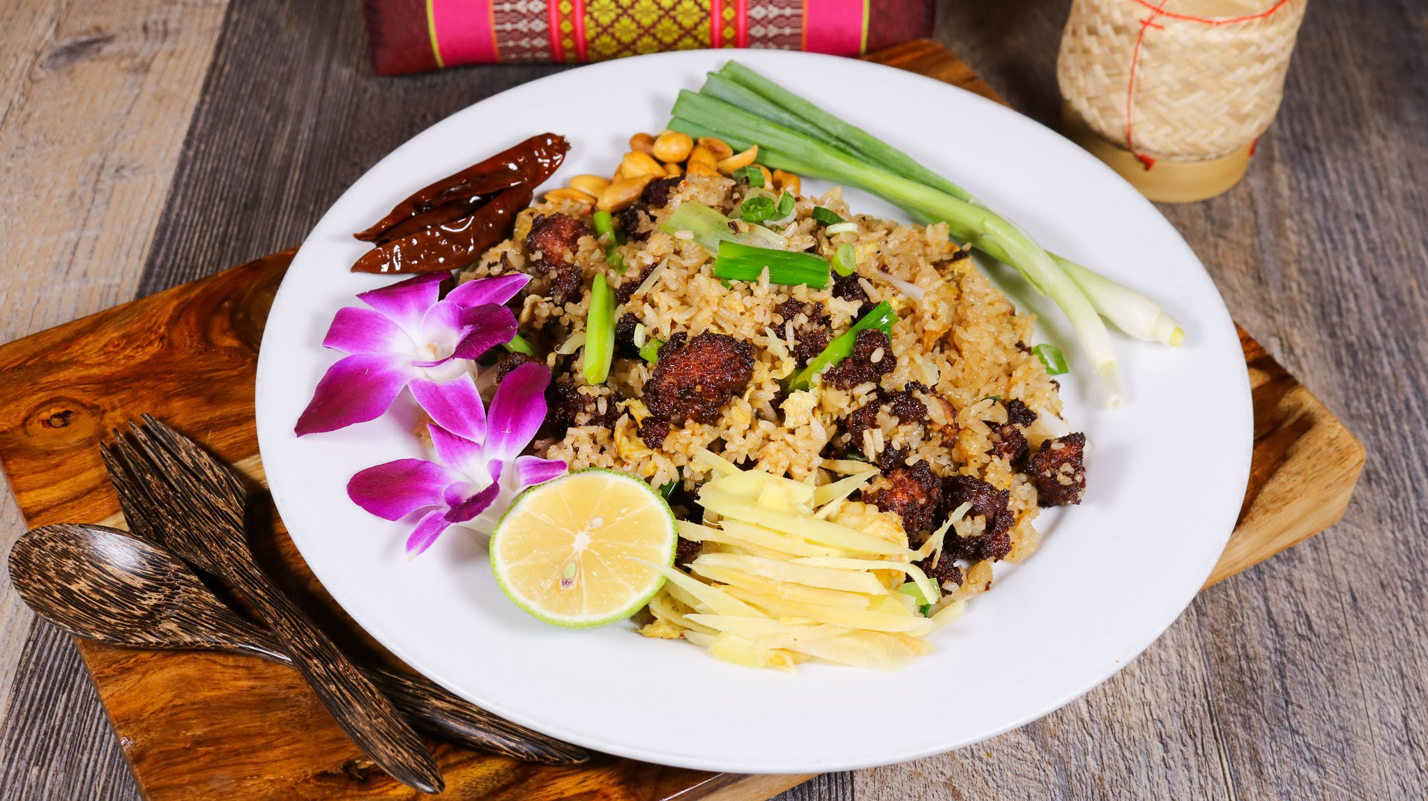 Order THAI SAUSAGE FRIED RICE food online from 5 R CHA Thai Bistro store, Mesa on bringmethat.com