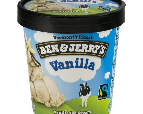 Order Ben & Jerry's Vanilla Ice Cream, Pint food online from Abc Discount Store store, San Diego on bringmethat.com