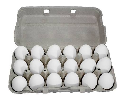 Order Large White Eggs (18 ct) food online from Ctown Supermarkets store, Uniondale on bringmethat.com