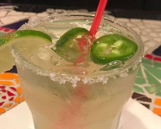 Order Double Spicy Marg (16oz) food online from La Cabaña store, Los Angeles on bringmethat.com