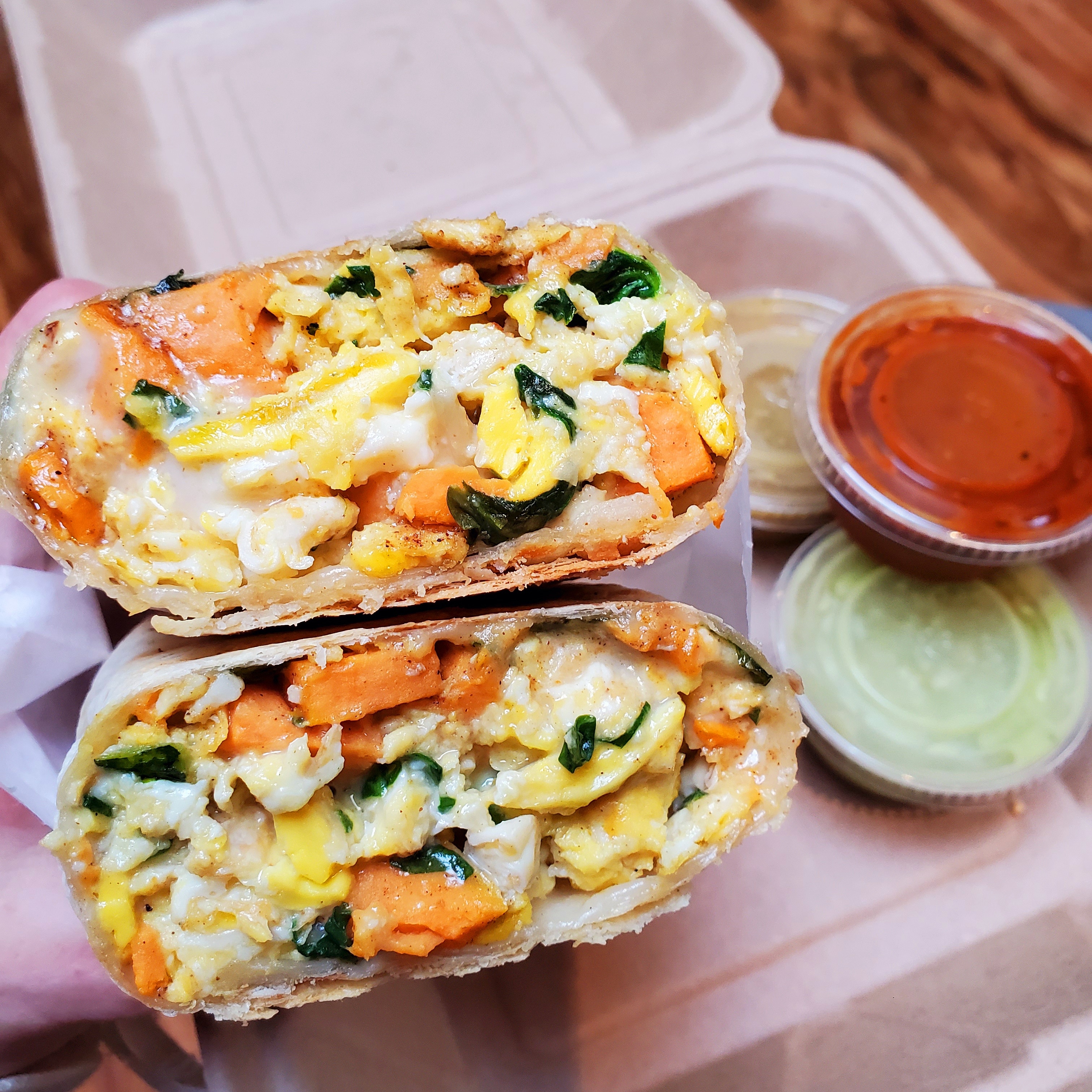 Order Veggie Burrito food online from Cafe Con Todo store, Seattle on bringmethat.com