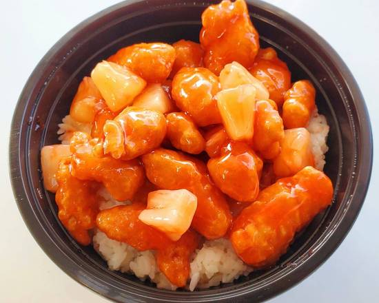 Order Sweet & Sour Chicken Bowl food online from Bobablastic store, Dundee on bringmethat.com