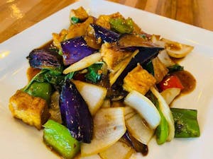 Order Eggplant food online from Cozy Thai Kc store, Kansas City on bringmethat.com