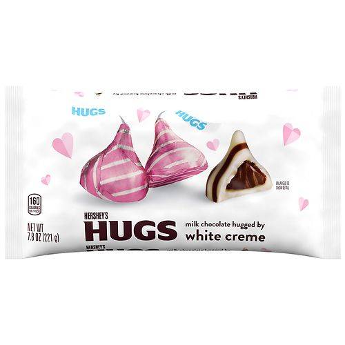 Order Hershey's Candy, Valentine's Day, Bag Milk Chocolate Hugged by White Creme - 7.8 oz food online from Walgreens store, Walkertown on bringmethat.com
