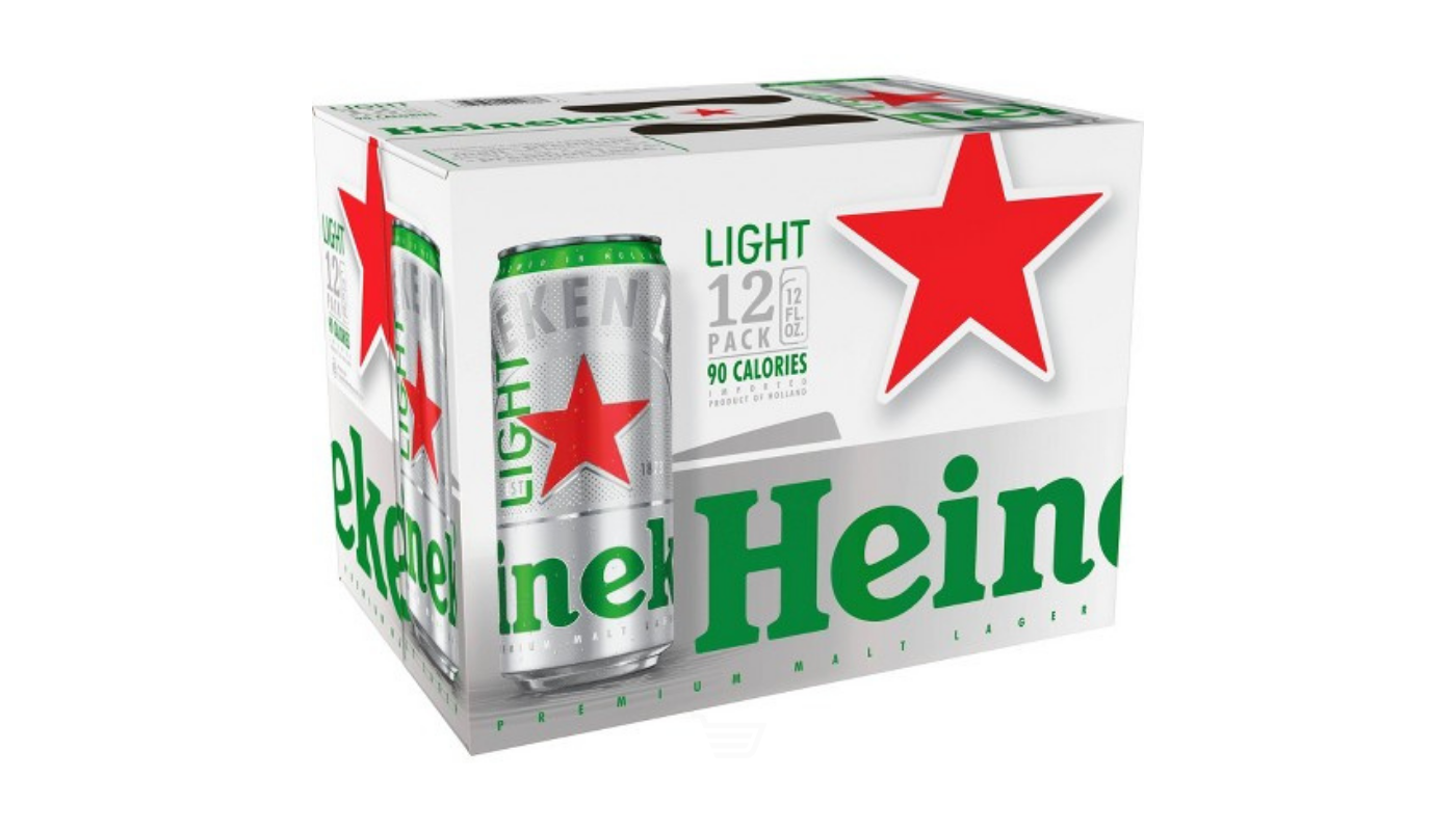 Order Heineken Premium Light Lager 12 Pack 12 oz Cans food online from Liquor Palace store, Burbank on bringmethat.com