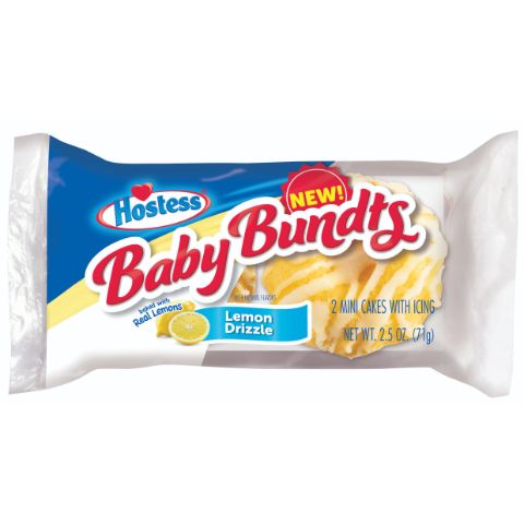 Order Hostess Baby Bundts Lemon Drizzle 2 Count 2.5oz food online from 7-Eleven store, Bulverde on bringmethat.com