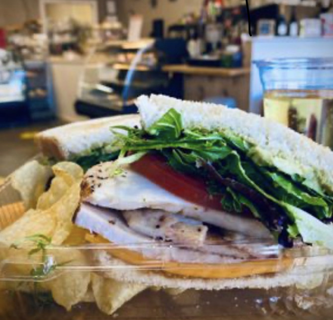 Order Turkey Avocado and Fig Sandwich - Deli Style  (Featured in the Pilot Newspaper) food online from Crave Bakery And Bar store, Chesapeake on bringmethat.com