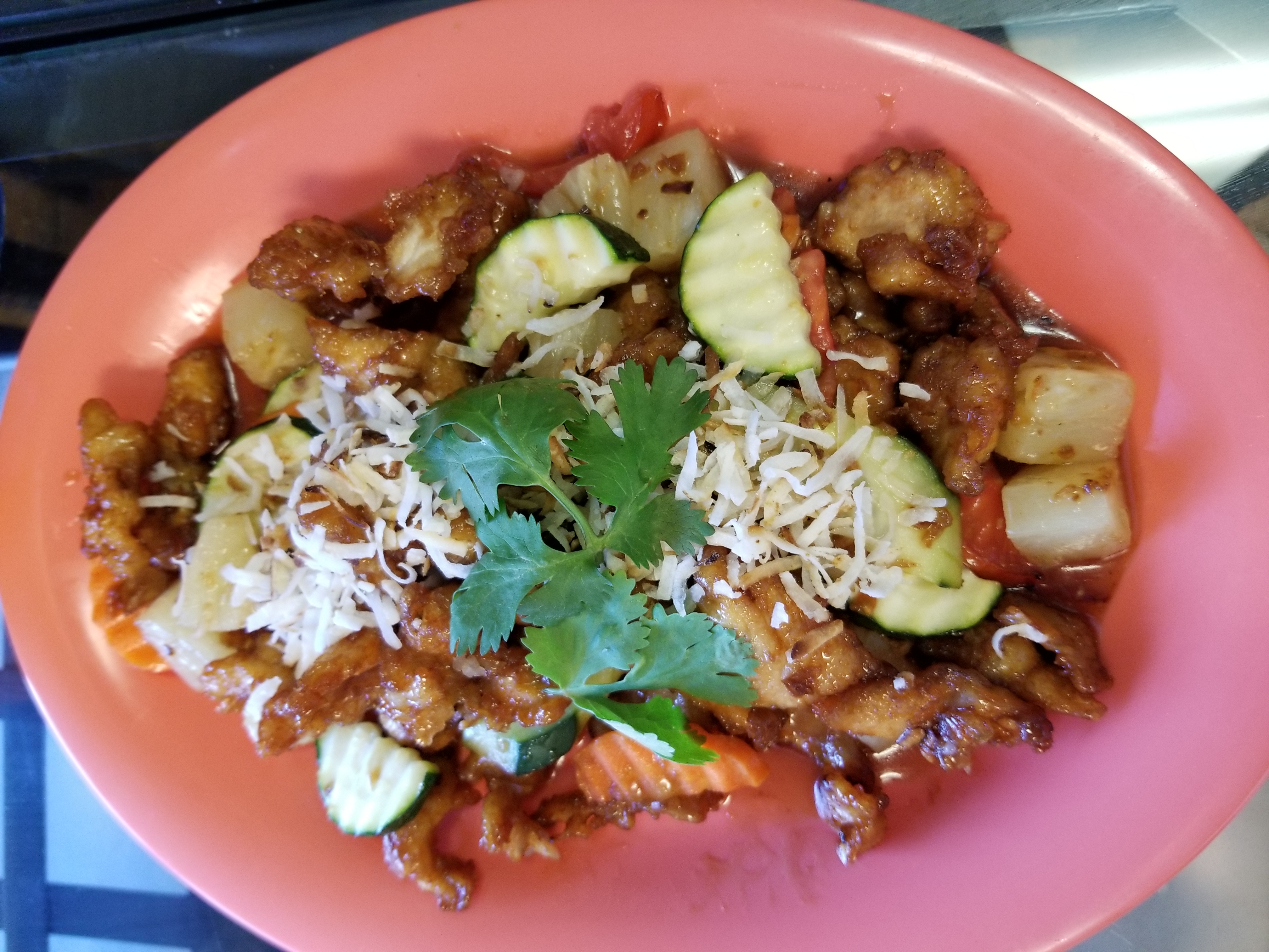 Order Crispy Sweet and Sour Coconut Chicken food online from Thai On Demand store, Scottsdale on bringmethat.com