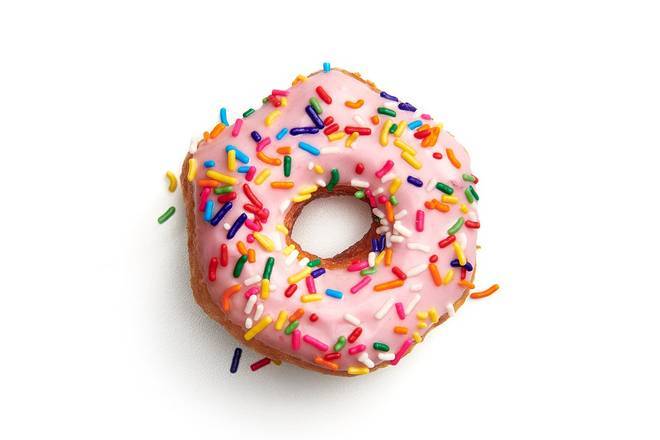 Order Strawberry Iced with Sprinkles food online from Shipley Donuts store, Kerrville on bringmethat.com
