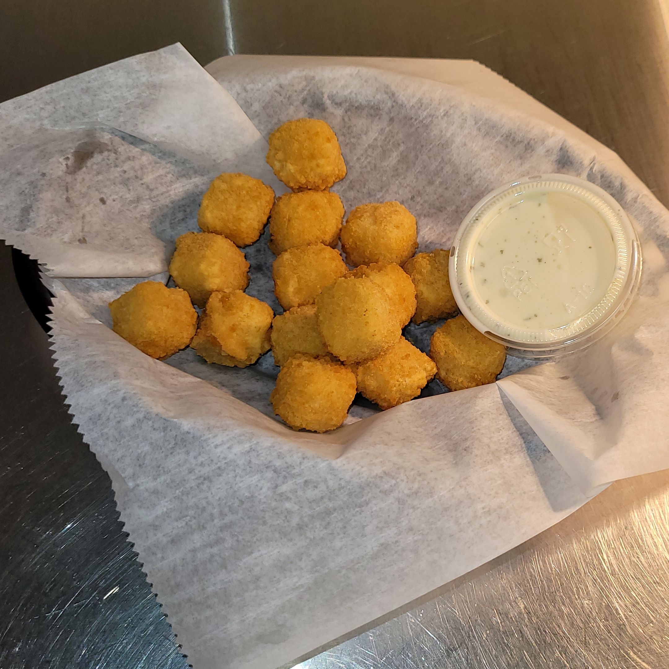 Order Hot Pepper Cheese Balls w/ ranch food online from Community Lanes store, Minster on bringmethat.com