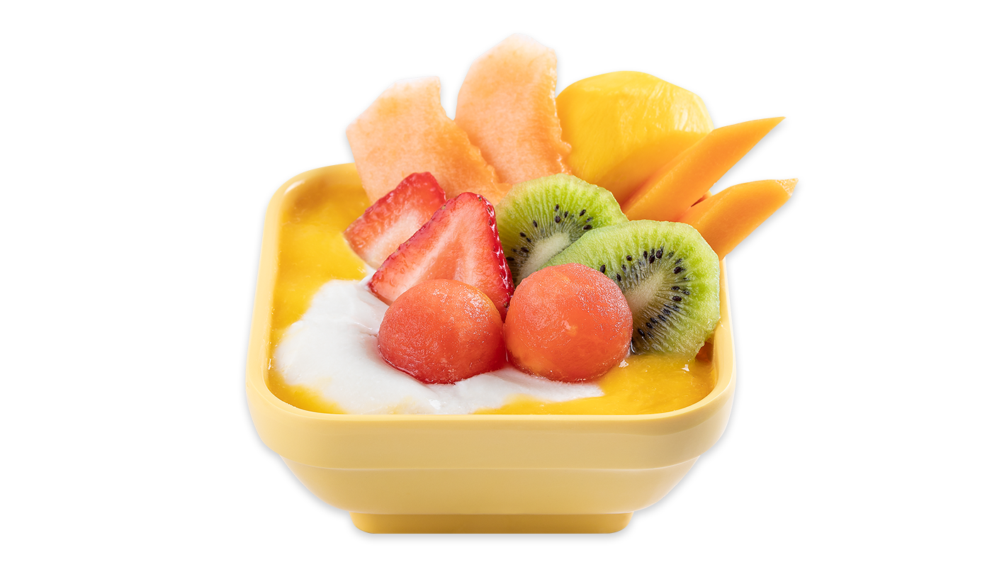 Order T6. Mix Fruits Tofu Pudding with Mango Juice food online from Sweethoney Dessert store, Colma on bringmethat.com