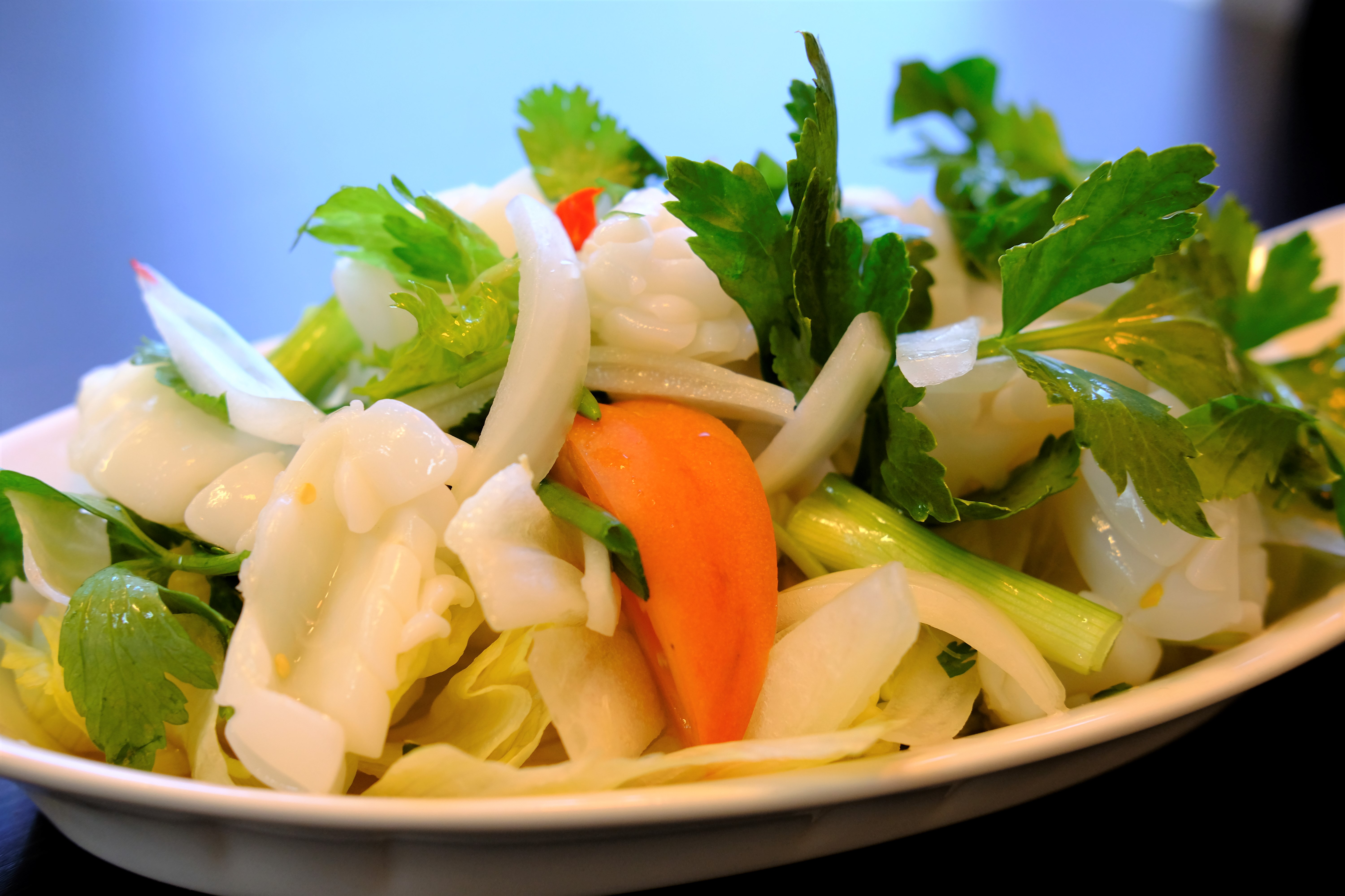 Order Spicy Squid Salad food online from Thai Avenue store, Garden Grove on bringmethat.com