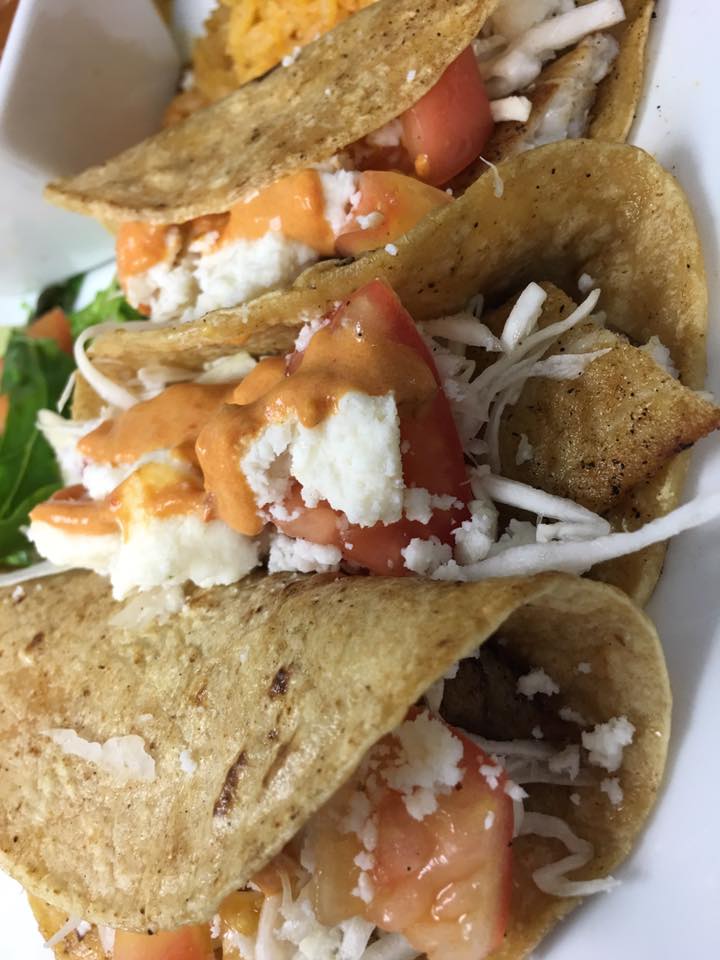 Order 3 Fish Tacos food online from Campuzanos Fine Mexican Food store, Midlothian on bringmethat.com