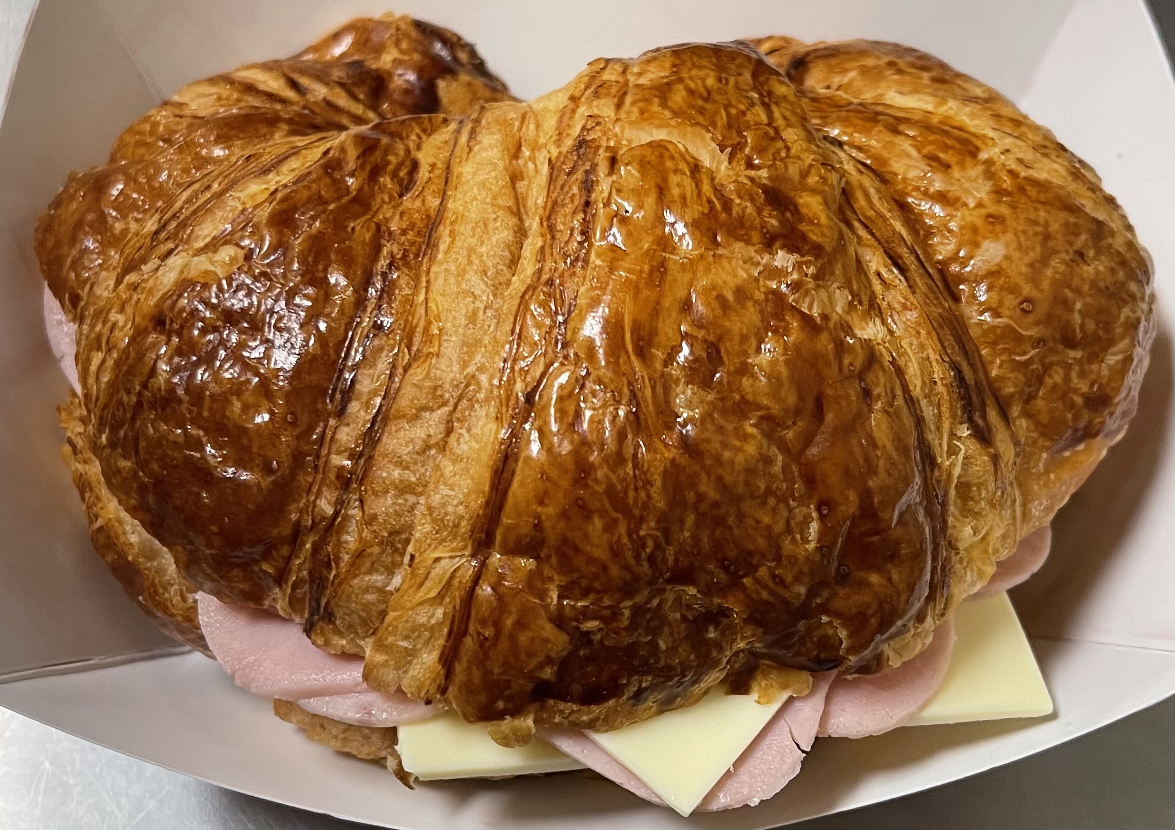 Order  Ham and Cheese Croissant food online from Glaze Donuts store, Ceres on bringmethat.com