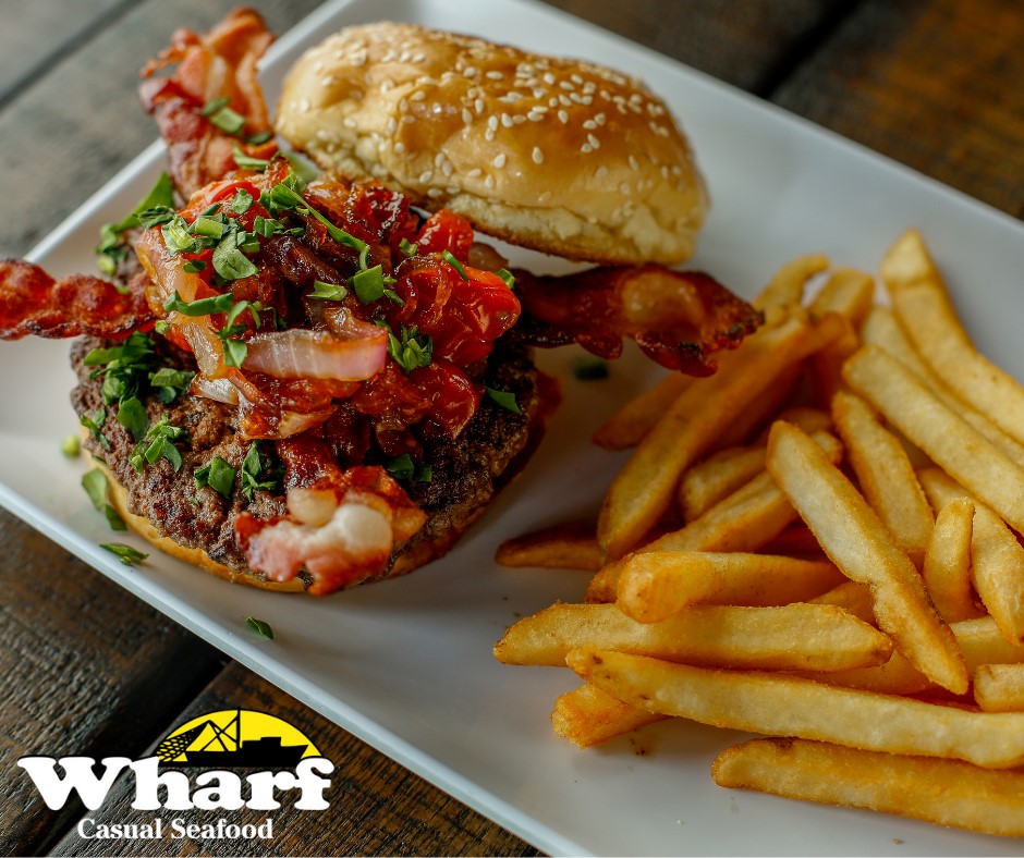 Order Jam Burger food online from Wharf Casual Seafood on Atlanta Hwy. store, Montgomery on bringmethat.com