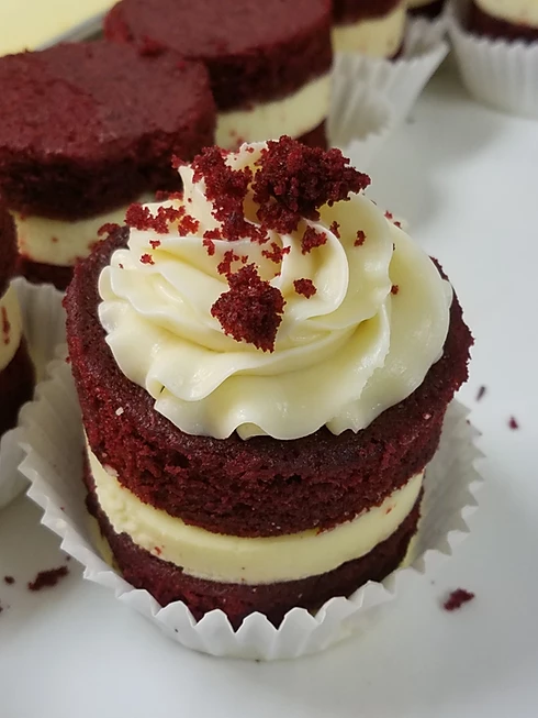 Order Red Velvet Cheesecake food online from Who Doesnt Like Cake? store, Birmingham on bringmethat.com