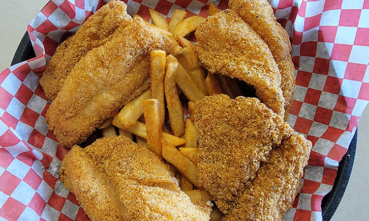 Order 4 Crispy Fried Fish Fillets food online from La Burgers & Daiquiris store, Houston on bringmethat.com