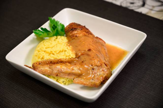 Order Baked Turkey Wing Over Rice food online from Who's Got Soul Southern Cafe store, Decatur on bringmethat.com