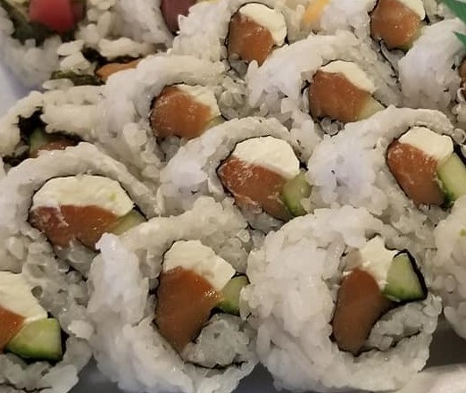 Order 7. Philadelphia Roll food online from Biwako Sushi store, Saline on bringmethat.com