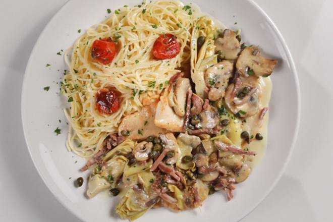 Order CHICKEN SCALOPPINE food online from Macaroni Grill store, Virginia Beach on bringmethat.com