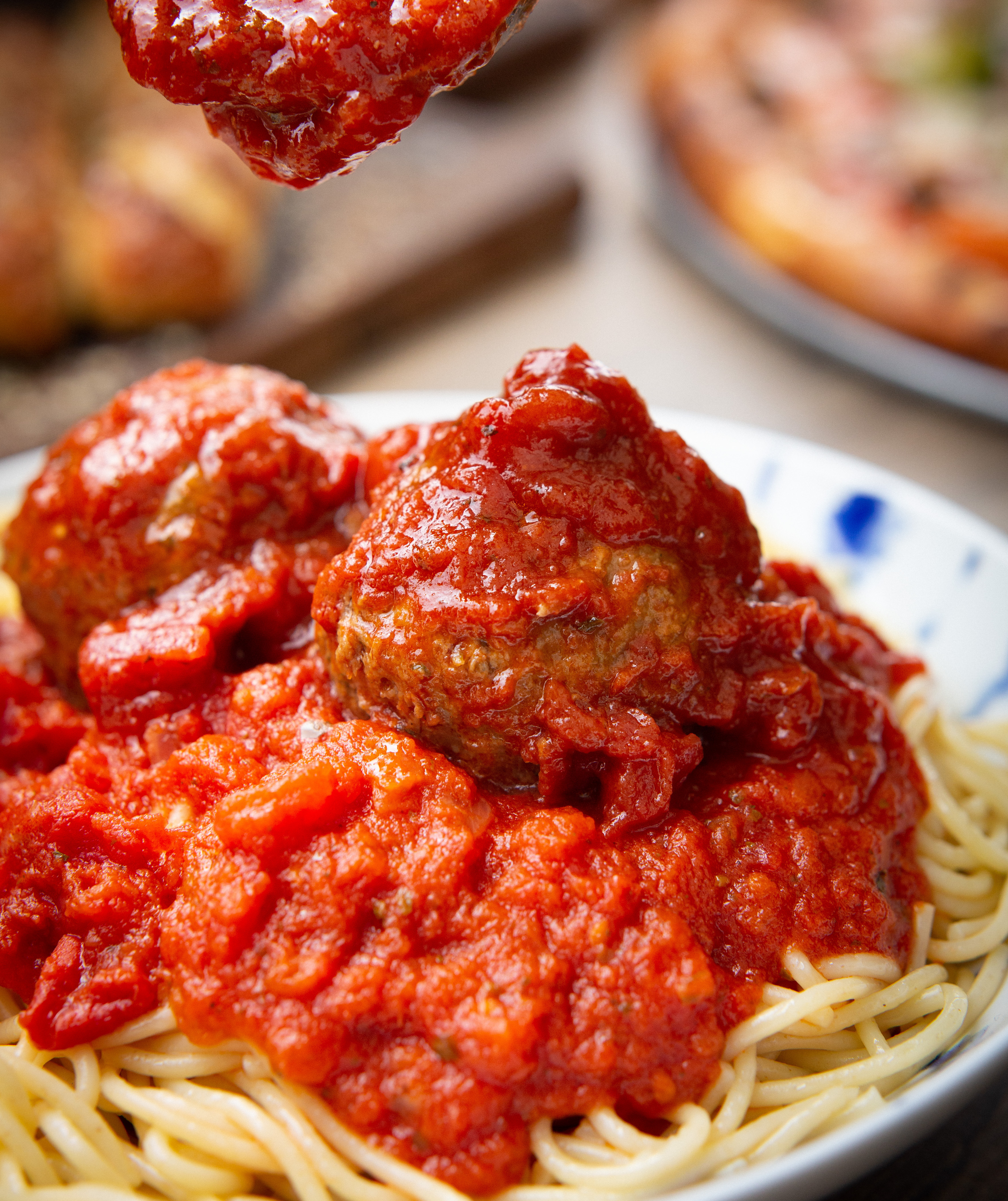 Order Spaghetti & Meatballs Combo food online from Crave Pizza store, Anaheim on bringmethat.com