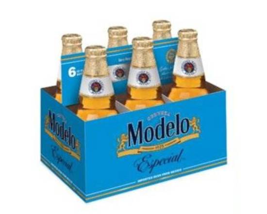 Order Modelo Especial, 6pk-12oz bottle beer (4.4% ABV) food online from Fastrip store, Bakersfield on bringmethat.com