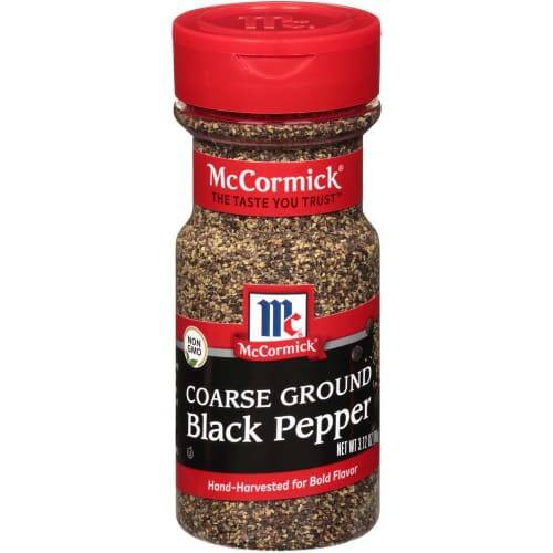 Order McCormick · Coarse Ground Black Pepper (3.1 oz) food online from Randalls Express store, Leander on bringmethat.com