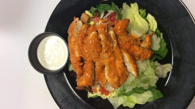 Order Spicy Buffalo Chicken Tender Salad food online from Double Dogs store, Nashville on bringmethat.com