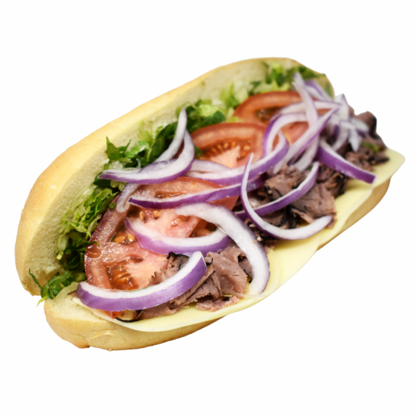 Order Roast Beef & Cheese Sandwich food online from Napoli Pizza store, Las Vegas on bringmethat.com