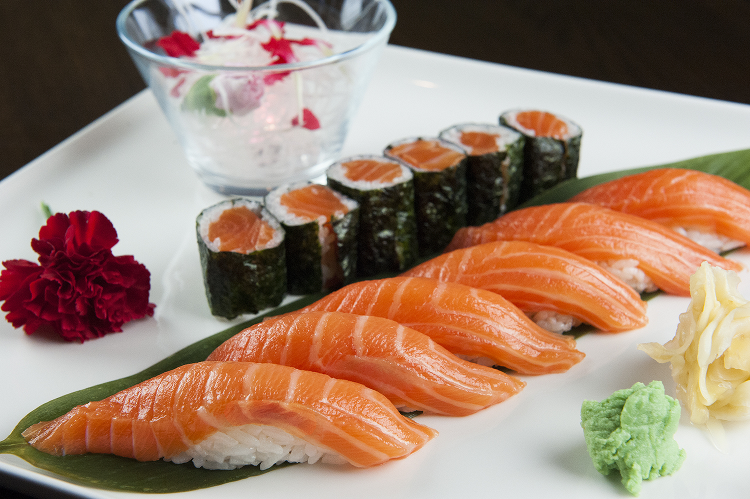 Order Salmon Sushi Entree food online from Aya sushi store, New York on bringmethat.com