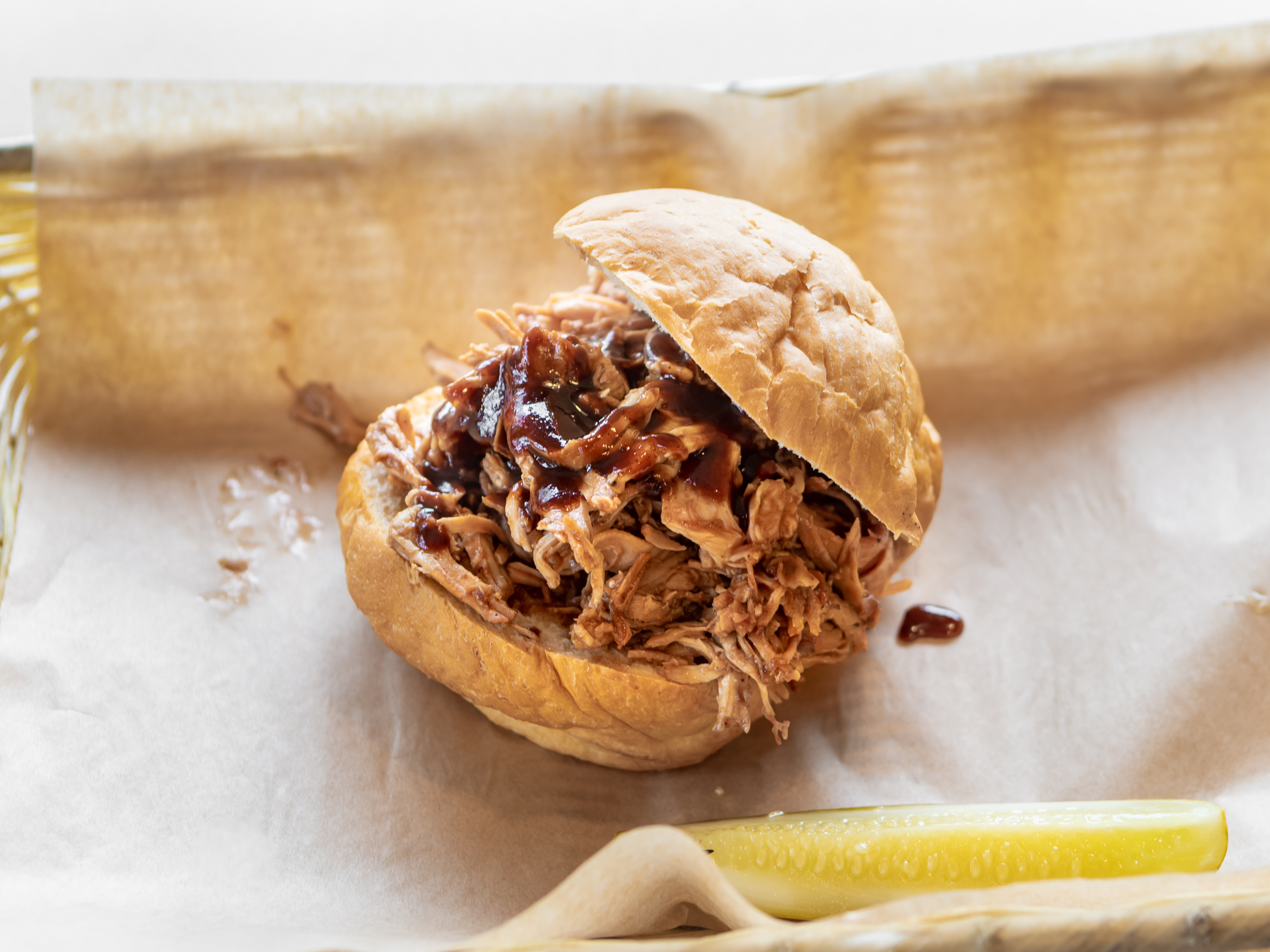 Order Pulled Chicken food online from Pepper Deli & Bar-B-Q store, Ballwin on bringmethat.com