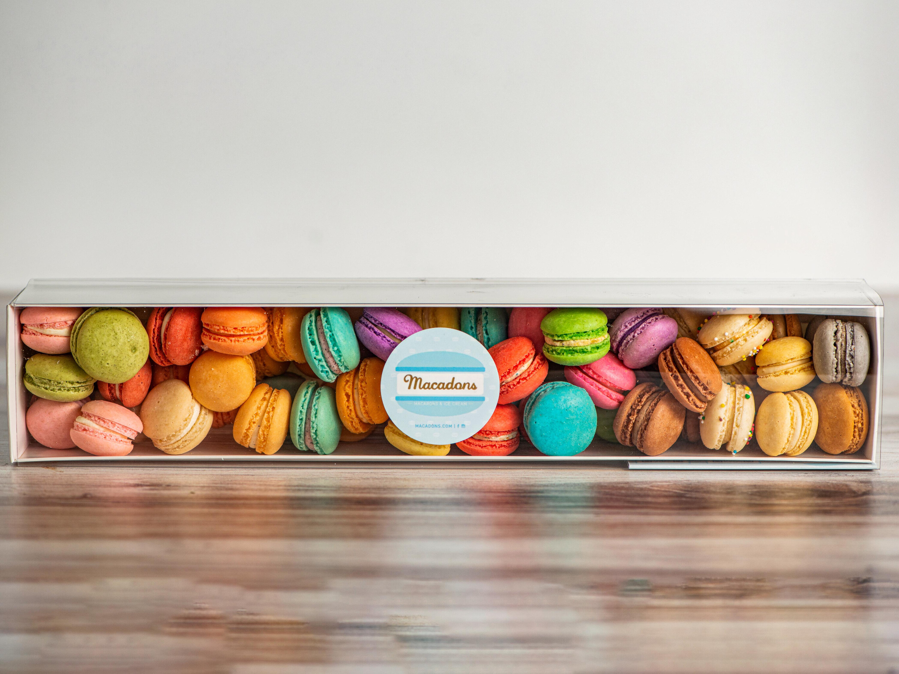 Order Mini Macarons - Large Box food online from Macadons store, Seattle on bringmethat.com