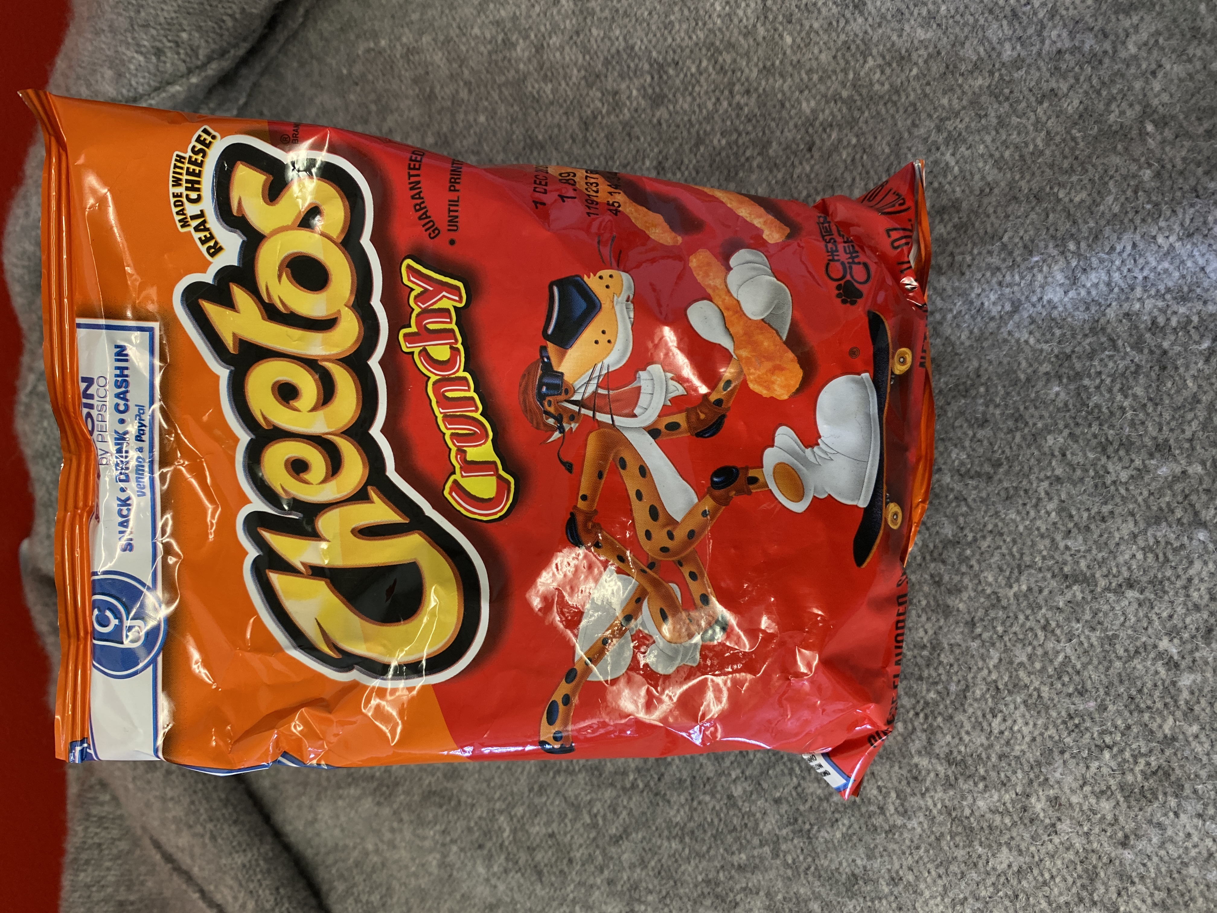 Order 3.25 oz. Cheetos Crunchy food online from Just Dash It store, Englewood on bringmethat.com