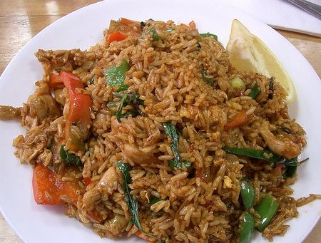Order Basil Fried Rice with Shrimp food online from Jade Tree Asian Bistro store, Providence on bringmethat.com